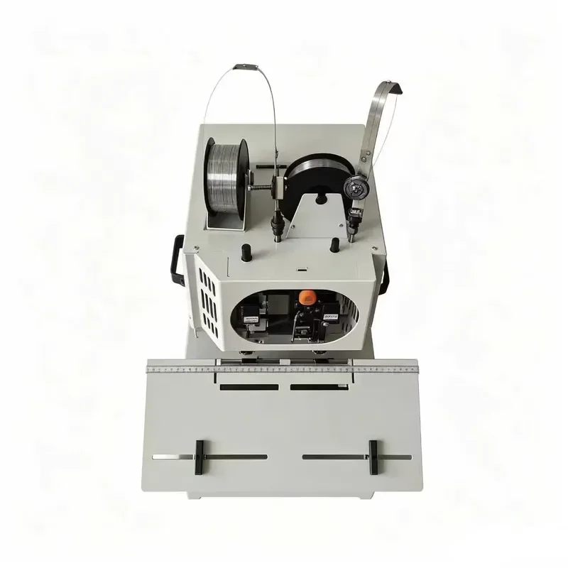 Double Head Desktop Wire Saddle Stitching Machine Flat Saddle Stitch Heavy 0.2-5mm Booklet Notebook Binding Stapler
