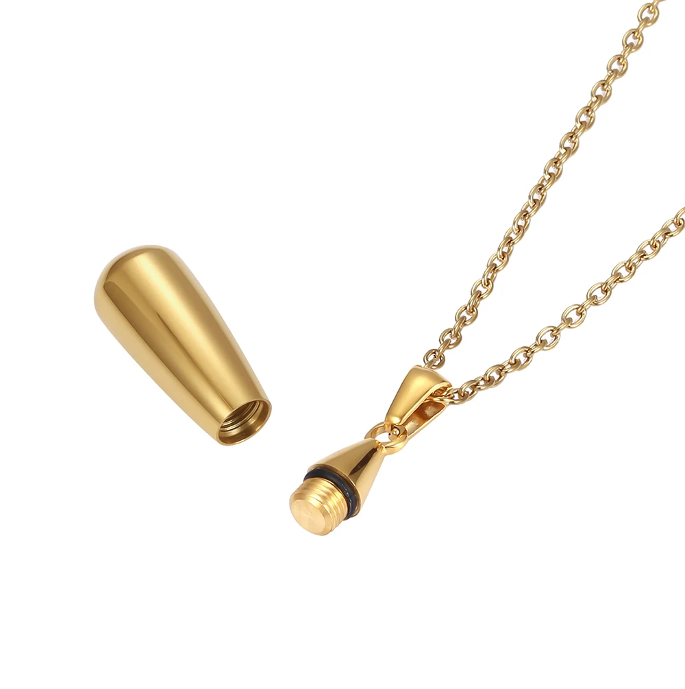 Cremation Jewelry for Ashes for women Keepsake Stainless Steel Memorial Pendant Cremation Urn Necklace for Human Ashes
