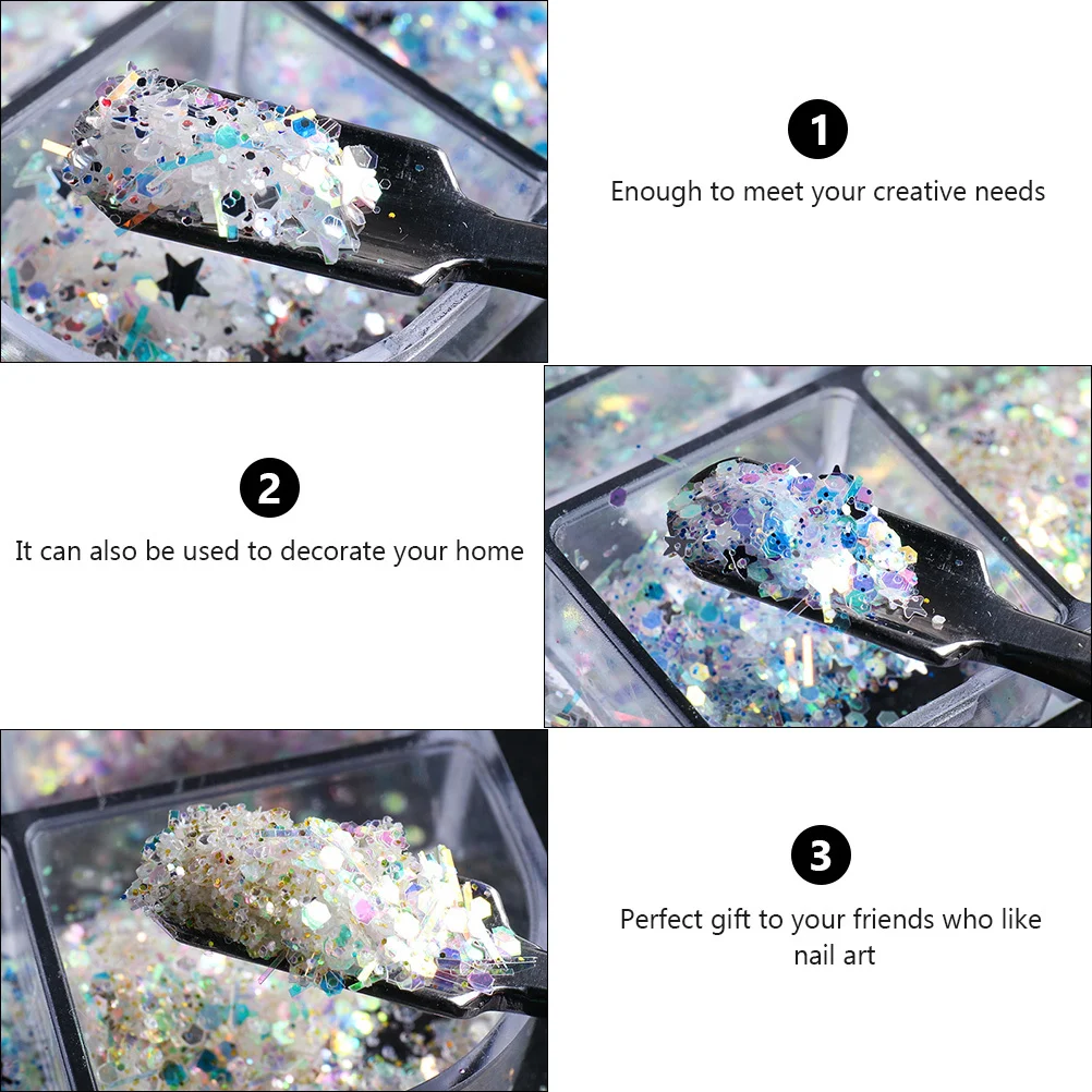 2 Pudełka Kolorowych Naklejek na Paznokcie Premium DIY Dekoracje do Manicure na Naturalne i Sztuczne Paznokcie Kreatywne Naklejki Prezent dla Kobiet
