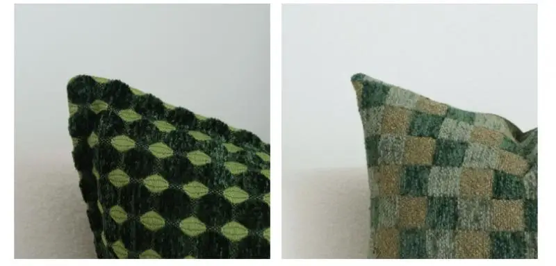 Green Series Sofakissenbezug im französischen Stil, Cojines, einfache Dekoration, Kopfteil-Kissenbezug, Kissenbezüge, 30 x 50/45 x 45 cm – Detail 6