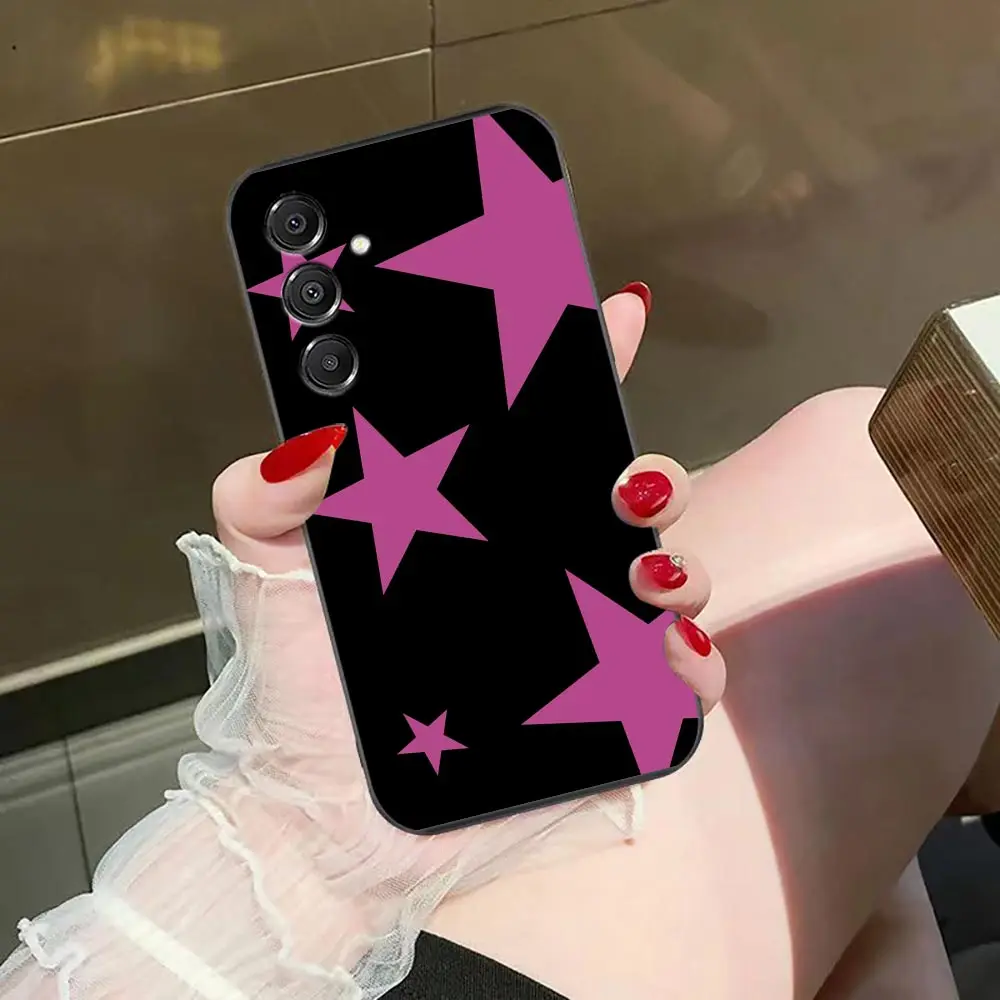 Pentagonal Fragola Polka Dots Phone Case For Samsung A07 A06 A05S A04 A03 A02S A12 A13 A24 A30 A50 A60 NOTE 10 20 M33 M53 Shell