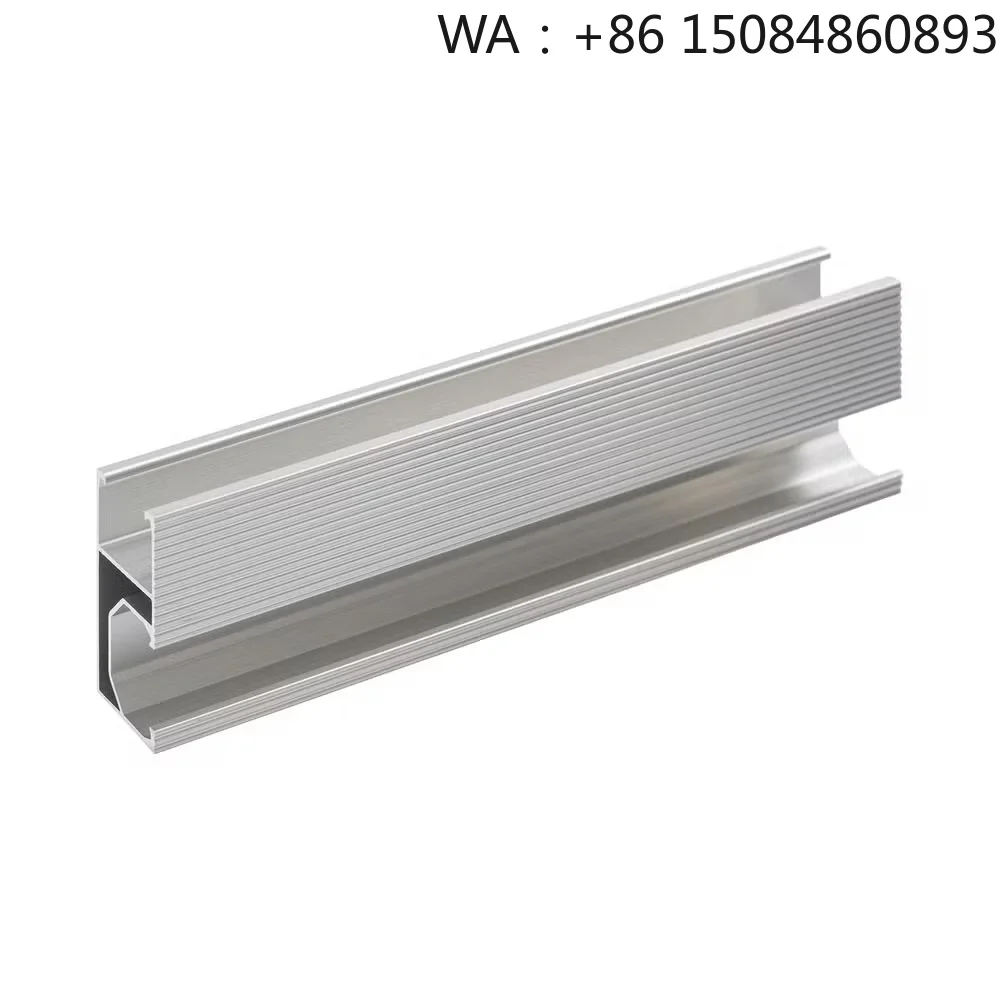 2400mm PV Panel Aluminum Railing, Rooftop Solar Kit Accessories, Compact Solar Energy Hardware Parts for Small Solar Panel Assem