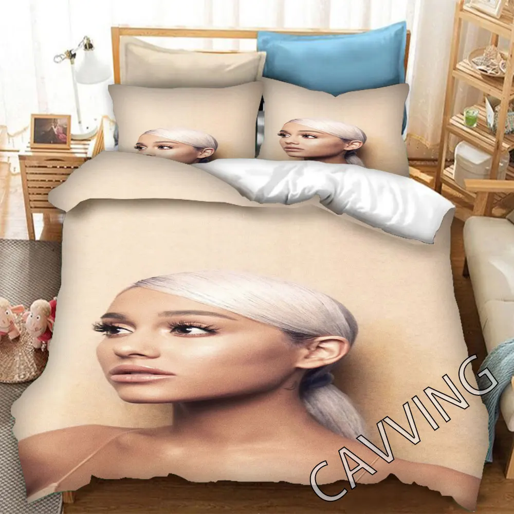 Ariana Grande 3D Bedding Set Duvet Covers & Pillow Cases Comforter Quilt Cover Home Textile (US/EU/AU Sizes)   K01