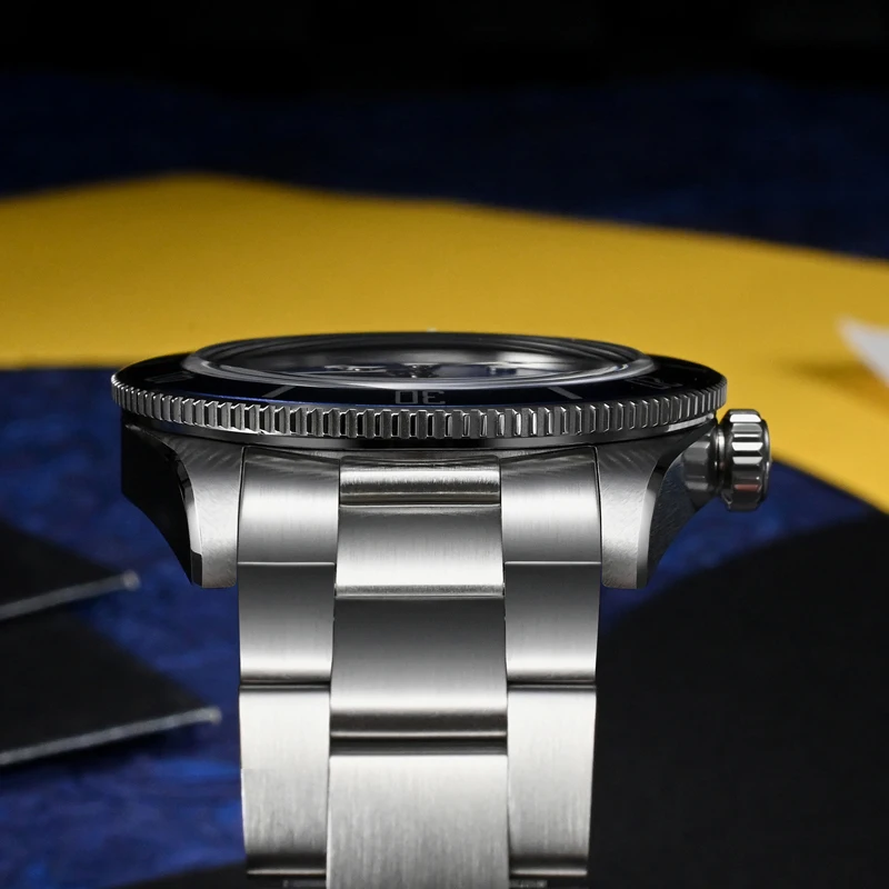 남성용 워치다이브 시계, WD7922, VH31 스윕 세컨즈 쿼츠 무브먼트 시계, 사파이어 발광 200m 방수 손목시계, 37mm