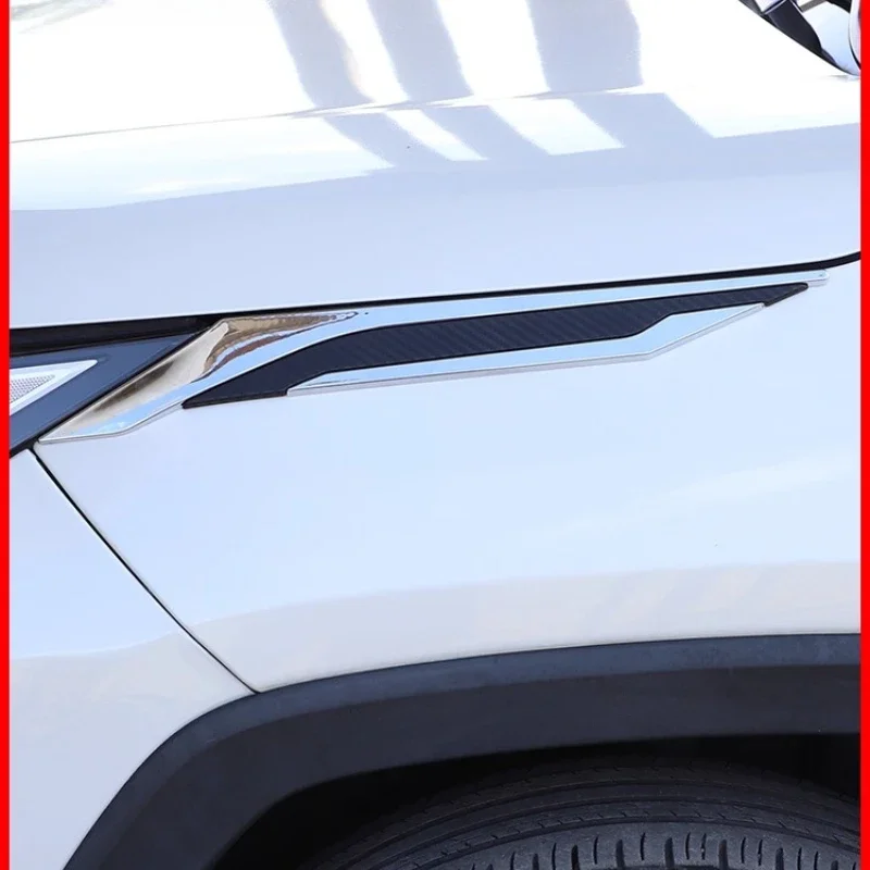 For 2020-2025 Toyota Willanda Headlight Eyebrow Sticker Rv4 Fender Side Label Exterior Decoration Bright Strip