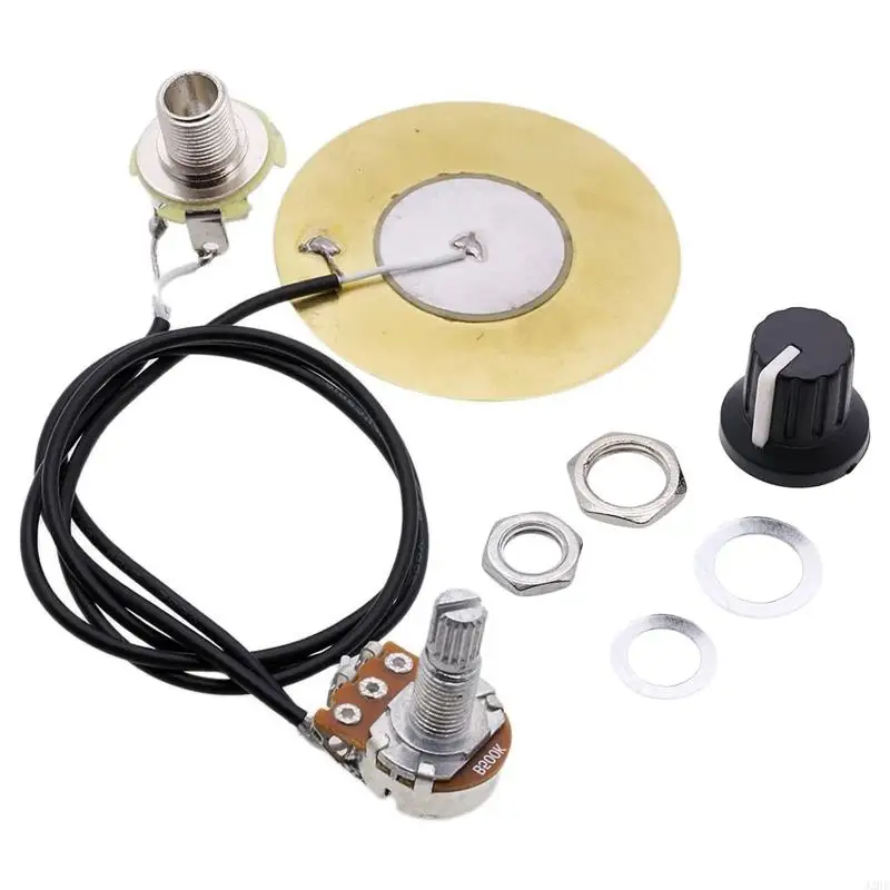 

J2HE 50mm Acoustic Guitar Pickup Piezo Transducer Prewired Amplifier Replacement