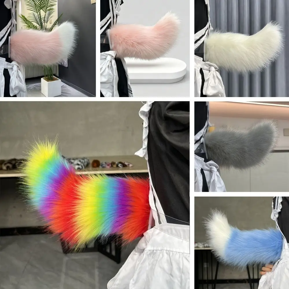 Transparent Belt Electric Furry Tail Realistic Furry Moving & Shaking Cosplay Tail Cute Interactive Adjustable Cat Tail