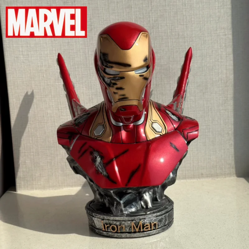 Iron Man Handmade MK50 Model Ornament The Avengers 4 Half Bust Valentine's Day Birthday Gift Collectible Desktop Decoration