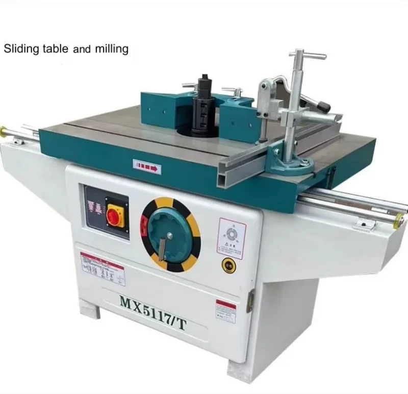 

380V Single-Axis Router Wood Machine Sliding Table Spindle Moulder MX5117T Single Spindle Vertical Milling Woodworking Machine