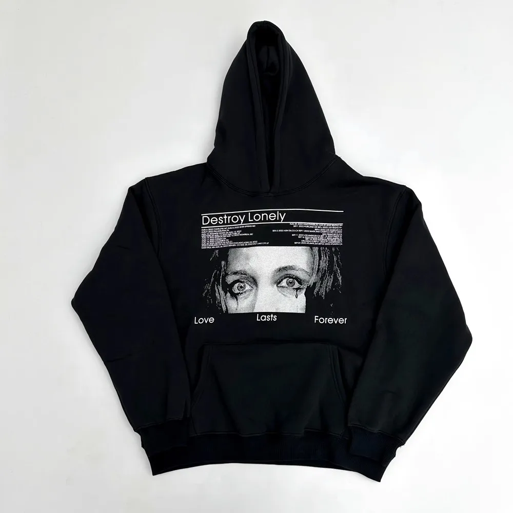 2024 Playboicartl Destroy Lonely Album Peripheral Pullover Hoodie WY938