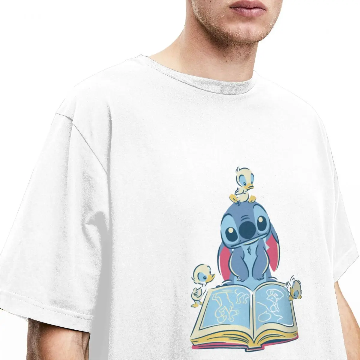 غرزة تي شيرت البضائع الرجال النساء 100% القطن مضحك تي شيرت ملابس قصيرة الأكمام الكلاسيكية