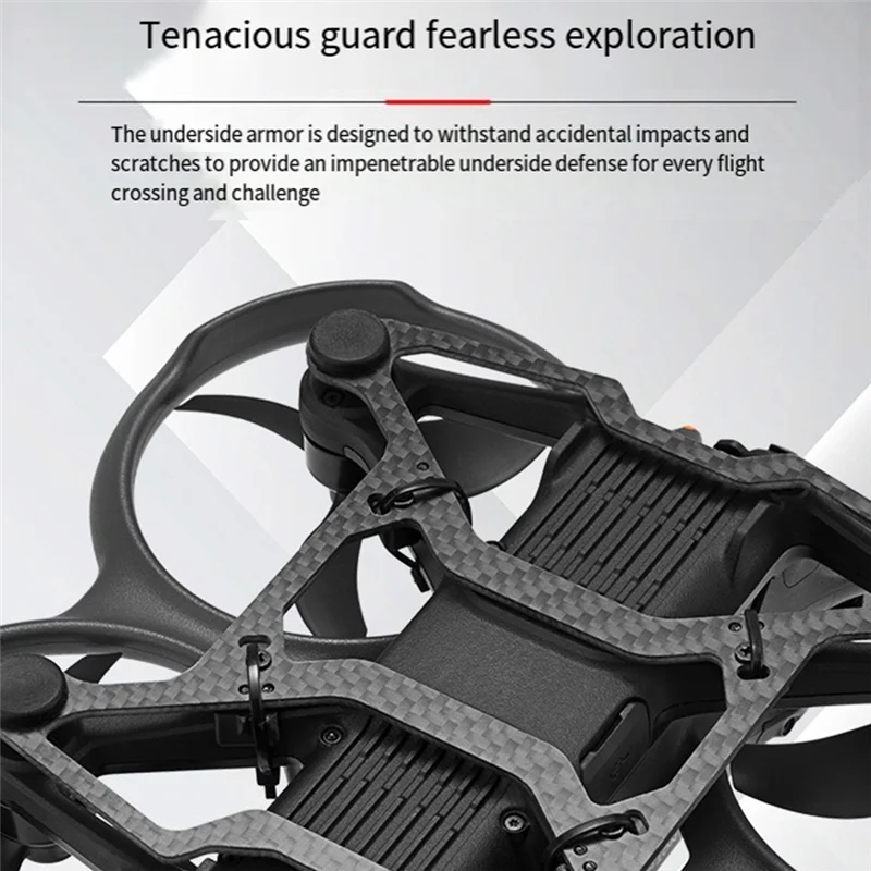 Carbon Fiber Bottom Armor For DJI Avata 2 Protective Anti-Collision Bottom Armor Height Bracket
