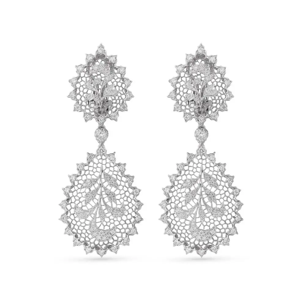 

High Quality TULLE ORNATO Earrings Women Luxury Super Flash Women Jewelry Stile Italiano Handmade Shining Delicate Earrings