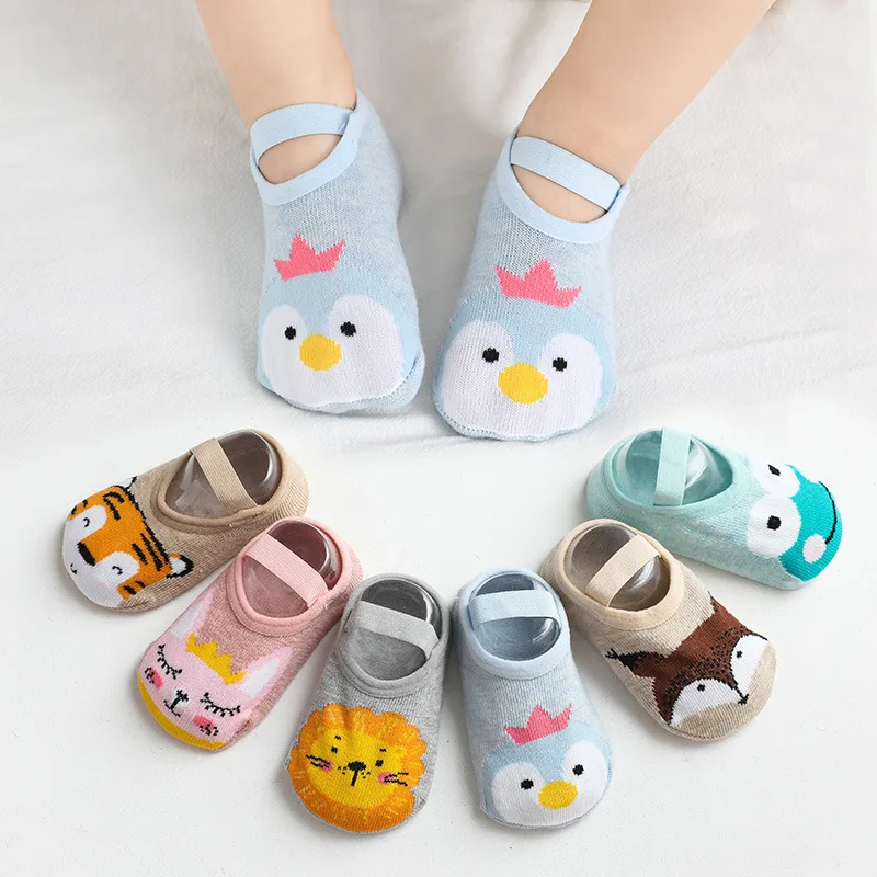 Baby Toddler Shoes First Walkers Non-slip Thickening Socks Floor Shoes Foot Socks Animal Style for For Babies Flat Shoes