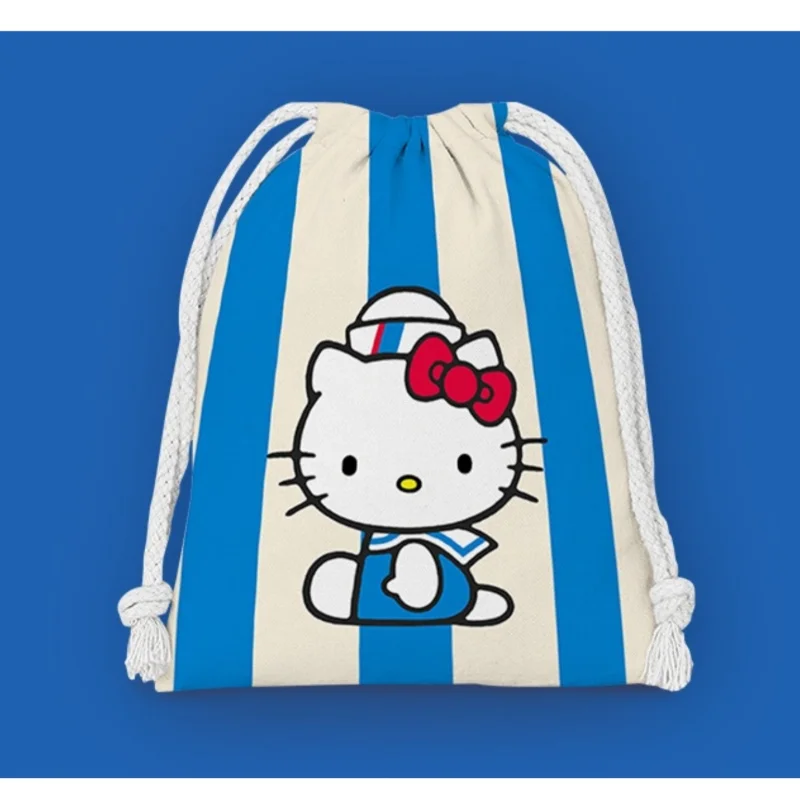 kawaii sanrio pocket drawstring hello kitty cartoon small bag storage bag kuromi my melody Melody cosmetic bag portable anime