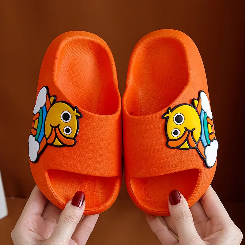 Cute Summer Kids pantofole Cartoon Duck bambini Baby Soft Home pantofole impermeabili antiscivolo ragazzi ragazze Kid sandali da spiaggia