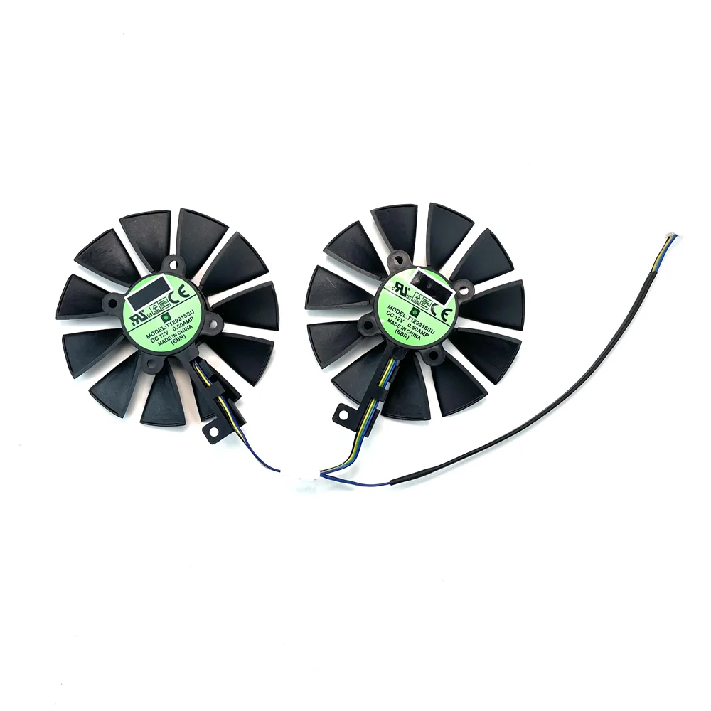 88MM T129215SU DC 12V 4Pin P106-100 GTX1060 GTX1070 Refroidisseur Ventilateur Pour ASUS FlaZ GeForce GTX 1060 1070 GAMING OC rougeCarte Vidéo