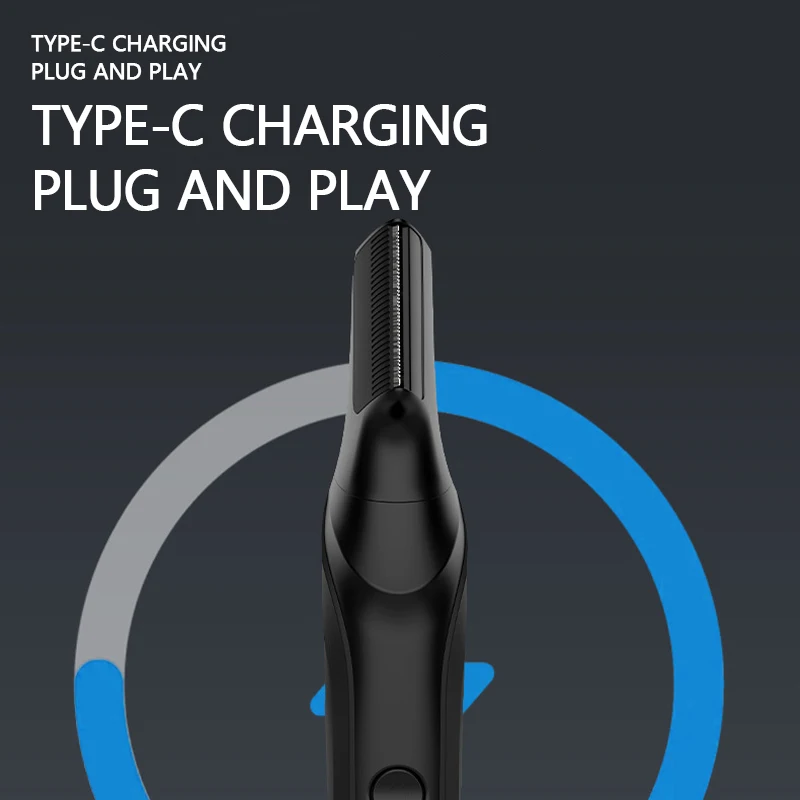 Resuxi New Men's Electric Body Hair Trimmer Multi Functional 3 in 1 Hair Clipper Shaver Set IPX5 Full Body Water Wash Clipper