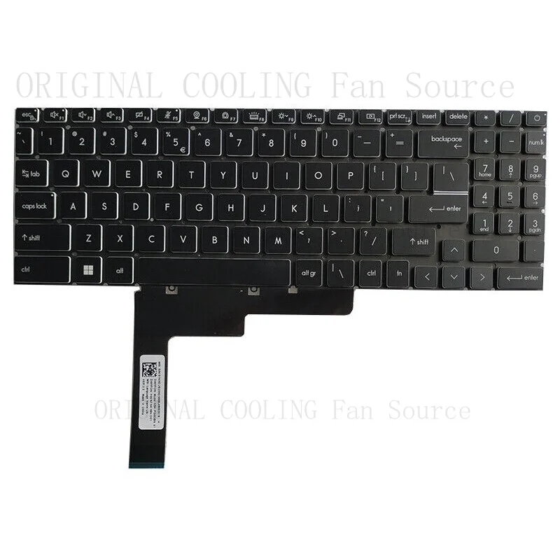 R+  FOR  MSI Creator Z17 A12UET A12UHT A12UKST MS-17N1 Per-Key RGB Backlit US Keyboard