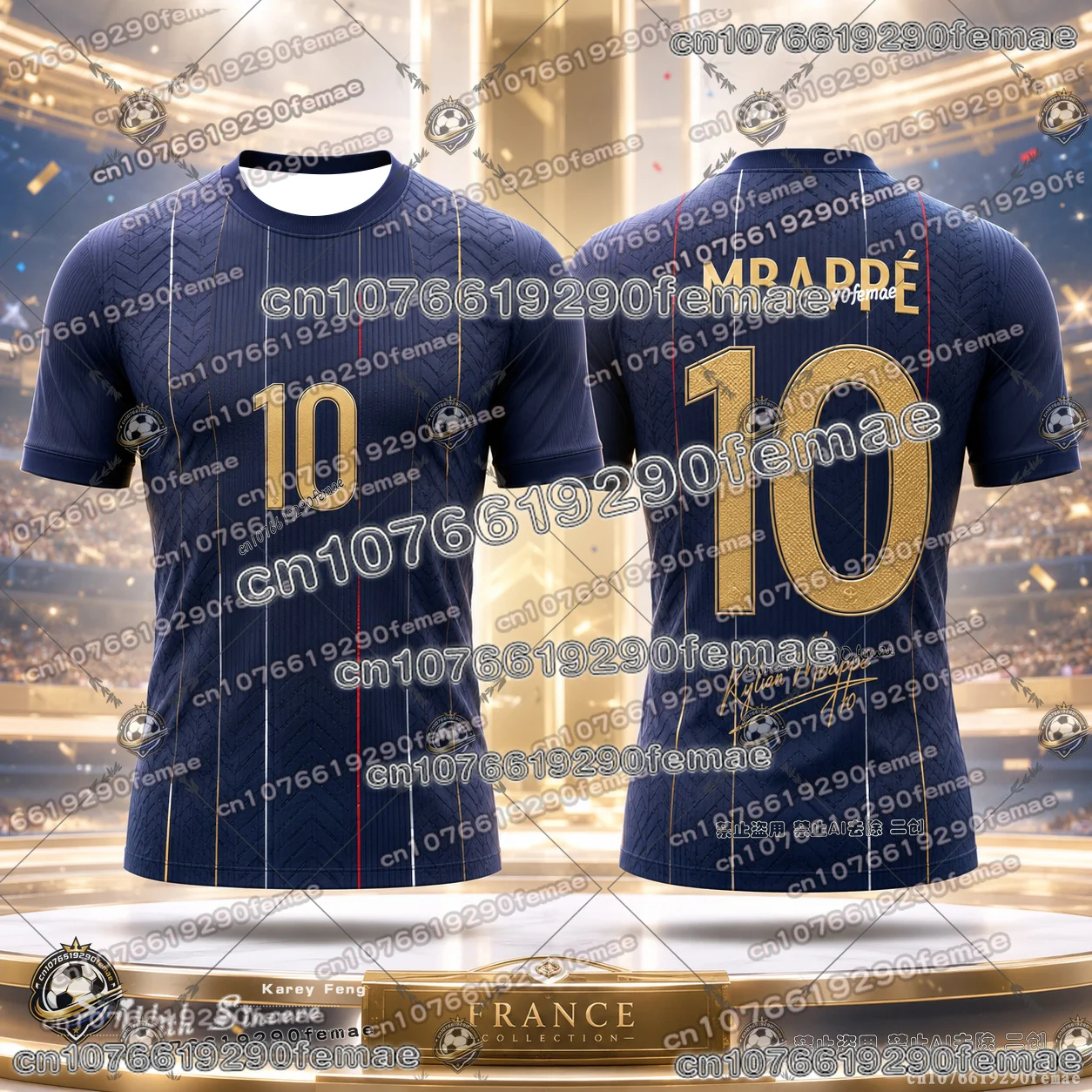 2026 New France No 10 Mbappe Football Jersey  Quick Dry Short Sleeve Soccer T-Shirt For Adults Men Women Fan Gift Tops