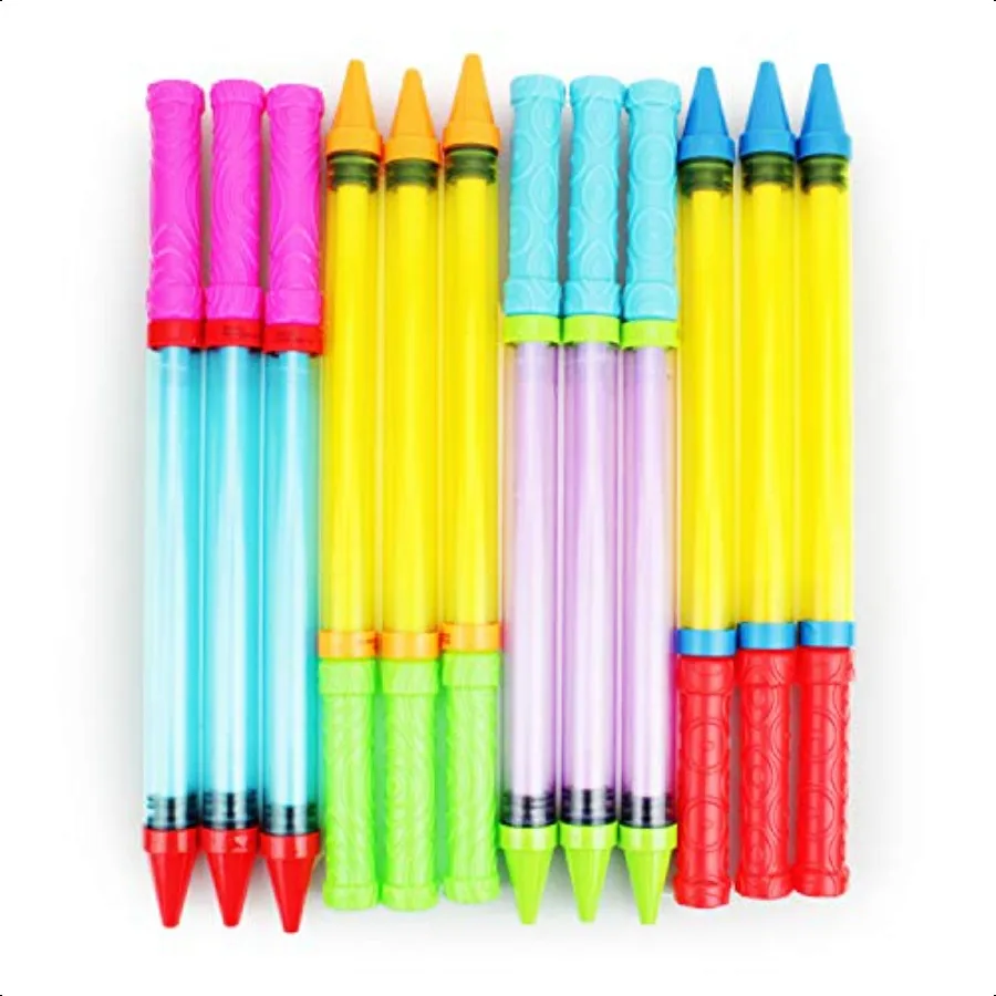 

Boley Crayon er Soaker 12 шт. 17 Водяной пистолет дальнего действия Игровой набор для вечеринки в бассейне Большие водяные пистолеты для взрослых от 3 лет и старше