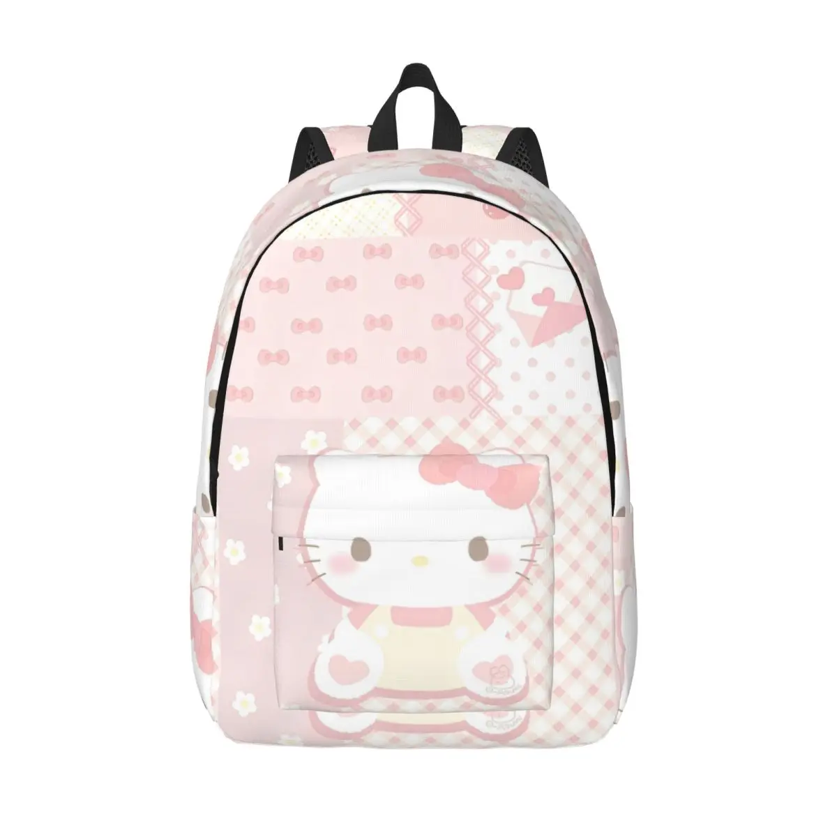 

Рюкзак с рисунком кота Hello Kitty для мужчин и женщин, крутой школьный рюкзак для пешего туризма, путешествий, студенческая сумка на плечо с карманом