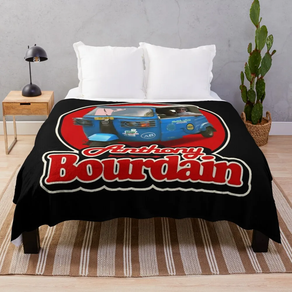 

Red Circle Bourdain Throw Blanket sofa bed Tourist Picnic Blankets