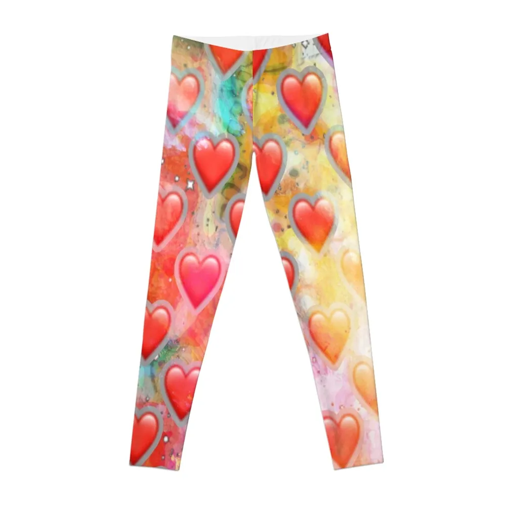 

Sweet hearts - lots of them Leggings for girls sports tennis for Womens Leggings