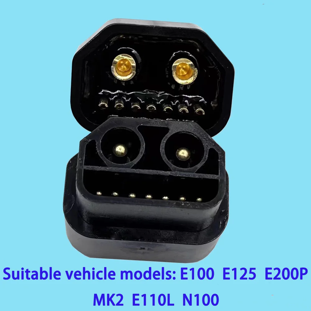 E100 E125 E200P MK2 E110L N100 Electric Vehicle Battery 2+6 Pin Header Male Socket Gold-Plated Connector Docking Plug
