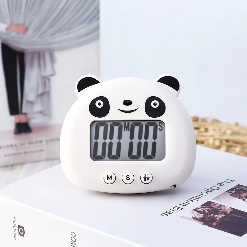 Cute Little Bear Timer Kitchen Timer Alarm Clock Dual Use Student Time Management Electronic Alarm Clock Multifunctional