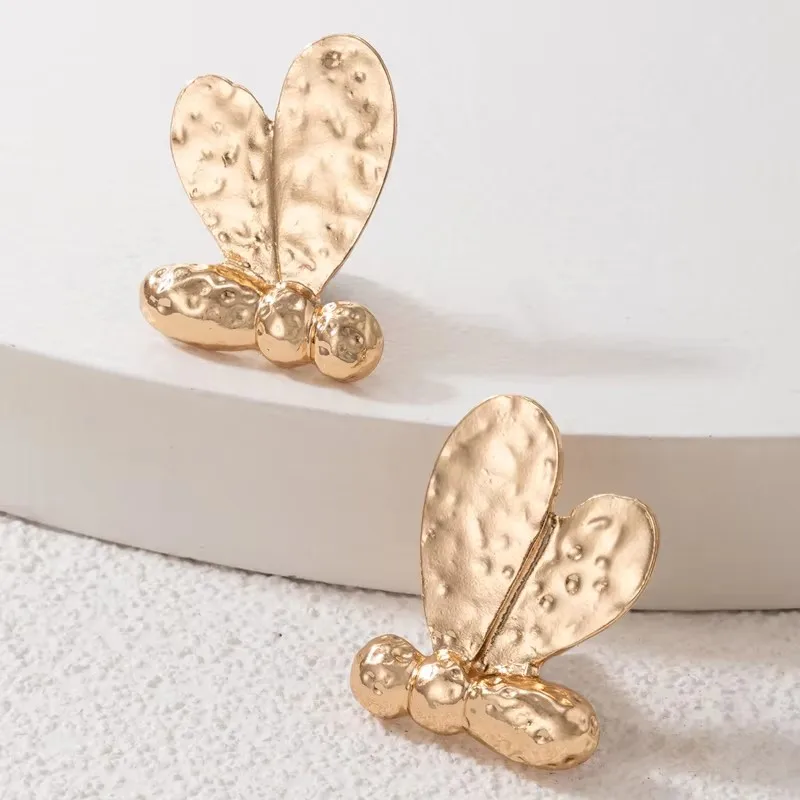 Tocona Fashion Gold Color Large Flower Drop Dangle Earring For Women Girl Charm Metal Floral Pendant Party Wedding Jewelry 3839