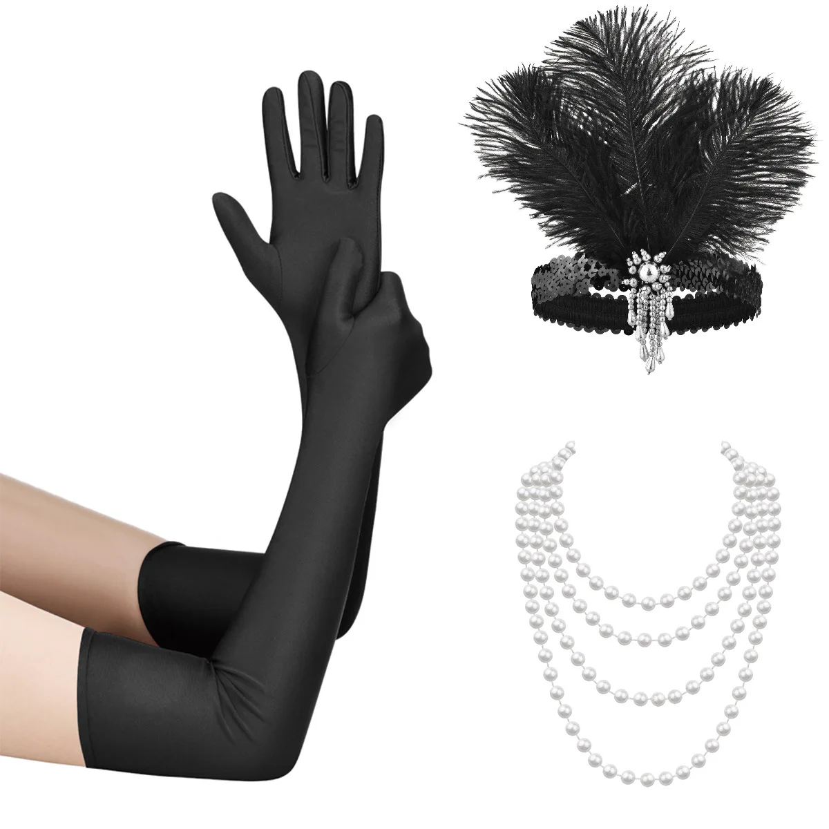 Ensemble D'accessoires De Costume Gatsby Des Années 1920 - Temu France, accessoi