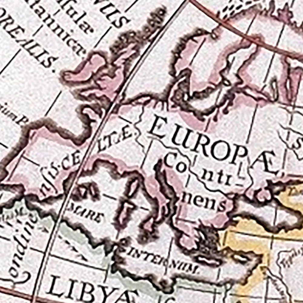 หลายขนาด Retro สเปรย์ World Global แผนที่ศิลปะผนังโปสเตอร์พิมพ์พื้นหลังสําหรับห้องนั่งเล่น Home Vintage ตกแต่ง