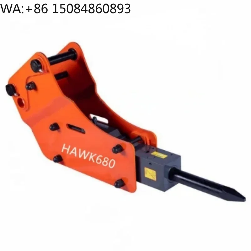 Hydraulic Rock Demolition Breaker Hammer Attachment, Universal Accessory For All Standard Backhoe Loader Diggers