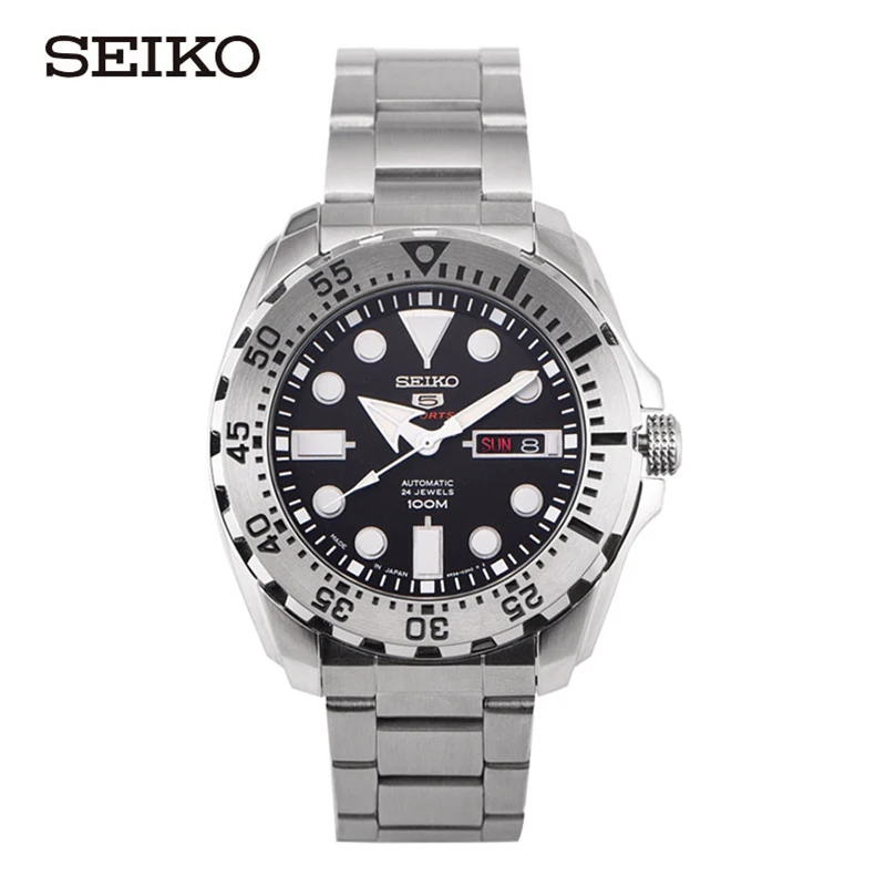 SEIKO 5 New Men\'s Waterproof Weekly Calendar Automatic Mechanical Casual Sports Watch SRP599J1