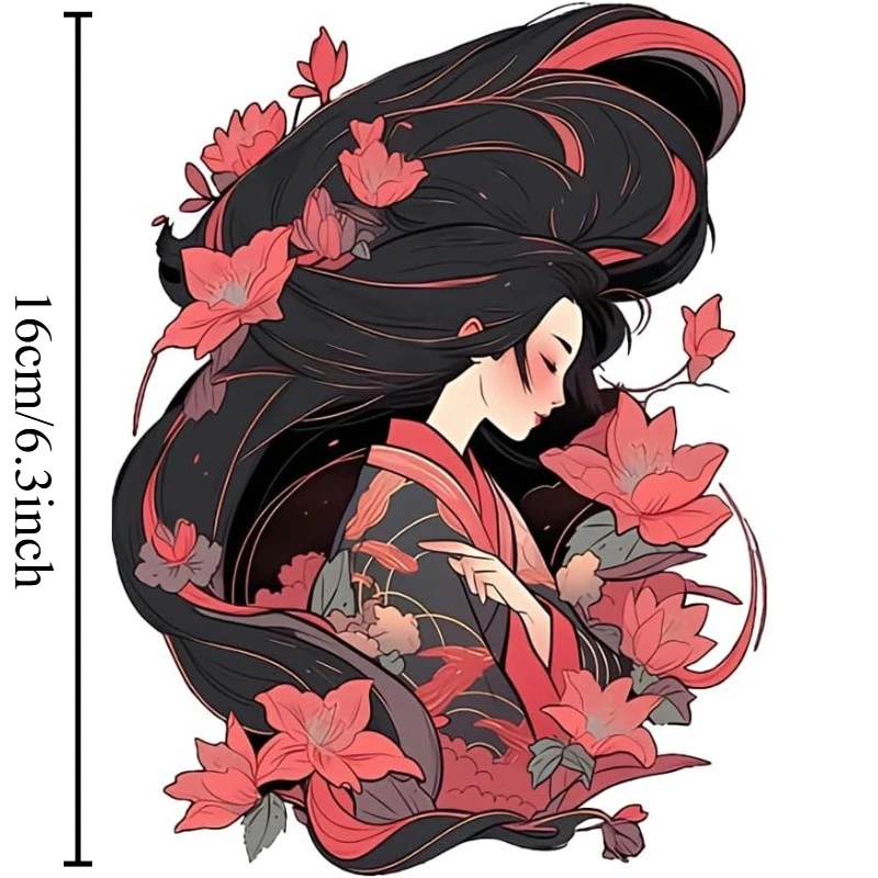 1Pc 2D Flat Artist Graffiti Vinyl Sticker,Waterproof Decal for Car Body Motorcycle Camper Plastic Luggage DIY Decor,Holiday Gift