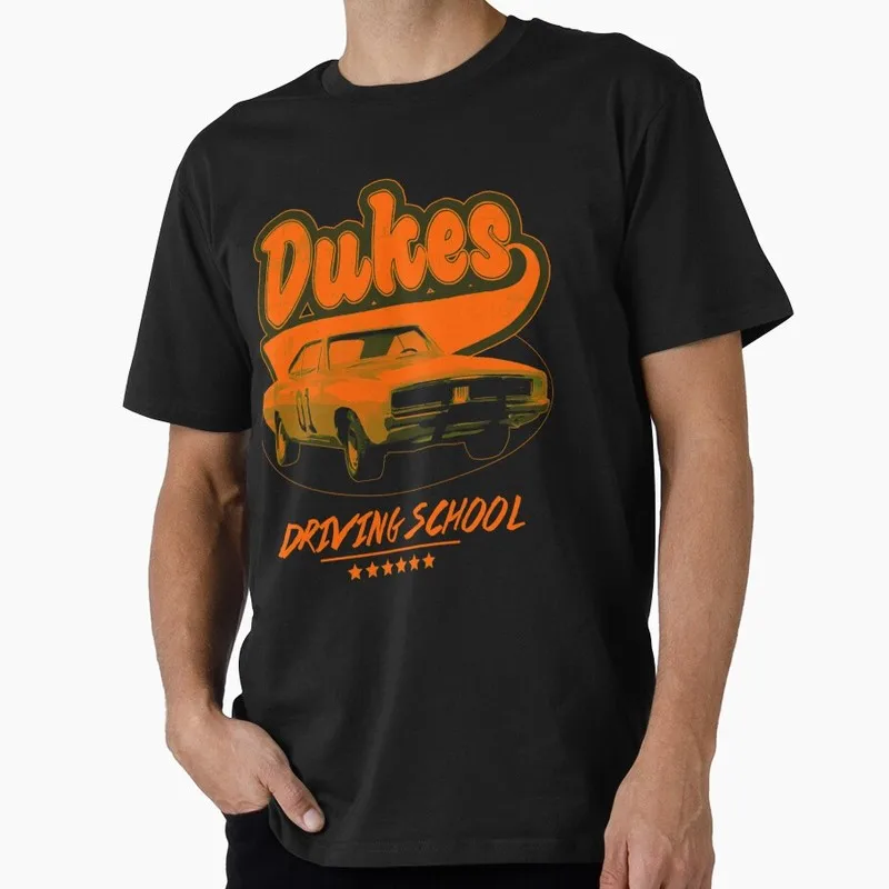 Retro Dukes of Hazzard Vintage Hazzard County Racing Graphic T-Shirt General Lee 01 Muscle Car Tee Classic 80s TV Fan Gift Tops