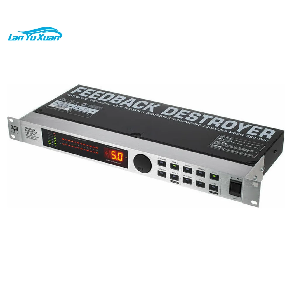 

FBQ1000 Effective Feedback Destroyer Feedback Destroyer & Parametric EQ Ultra-fast Response with 24 Ultra-Narrow FBQ Filters