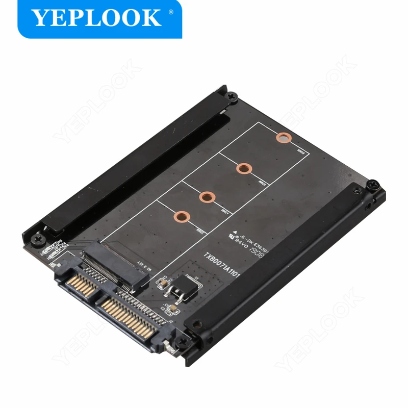 

M.2 NGFF SSD to SATA3 22Pin 6Gbps/s Adapter Card with Enclosure for M.2 B Key Connector 22x30 22x42 22x60 22x80mm Not for M Key