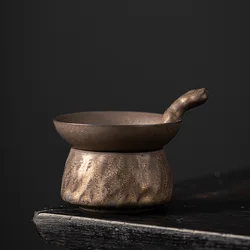Japanese gold-plated tea filter non-woven fabric tea filter tea residue ceramic tea filter kung fu tea ceremony accessories