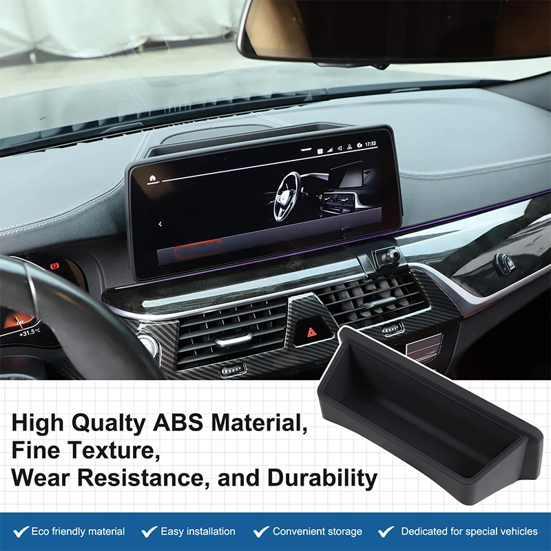 BMW 5 6シリーズ GT G30 G32 2021-2023 車用 ダッシュボード ナビゲーションスクリーン リア収納ボックス オーガナイザー トレイ インテリアアクセサリー