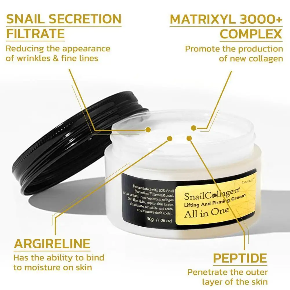 Snail Collagen Face Cream/Repair Essence Moisturizing Smoothing Nourishing Brightening Cream Korean Cosmetics Skin Care Product