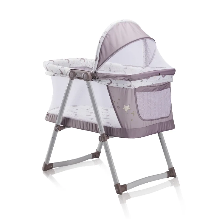 Groothandel goedkope baby opvouwbare wieg pasgeboren babybox Europese stijl kinder babybedje