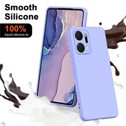 Liquid Silicone Case For Huawei Honor X7A Luxury Full Cover Camera Armor Shockproof Soft Phone Cover Honor X7 A Case