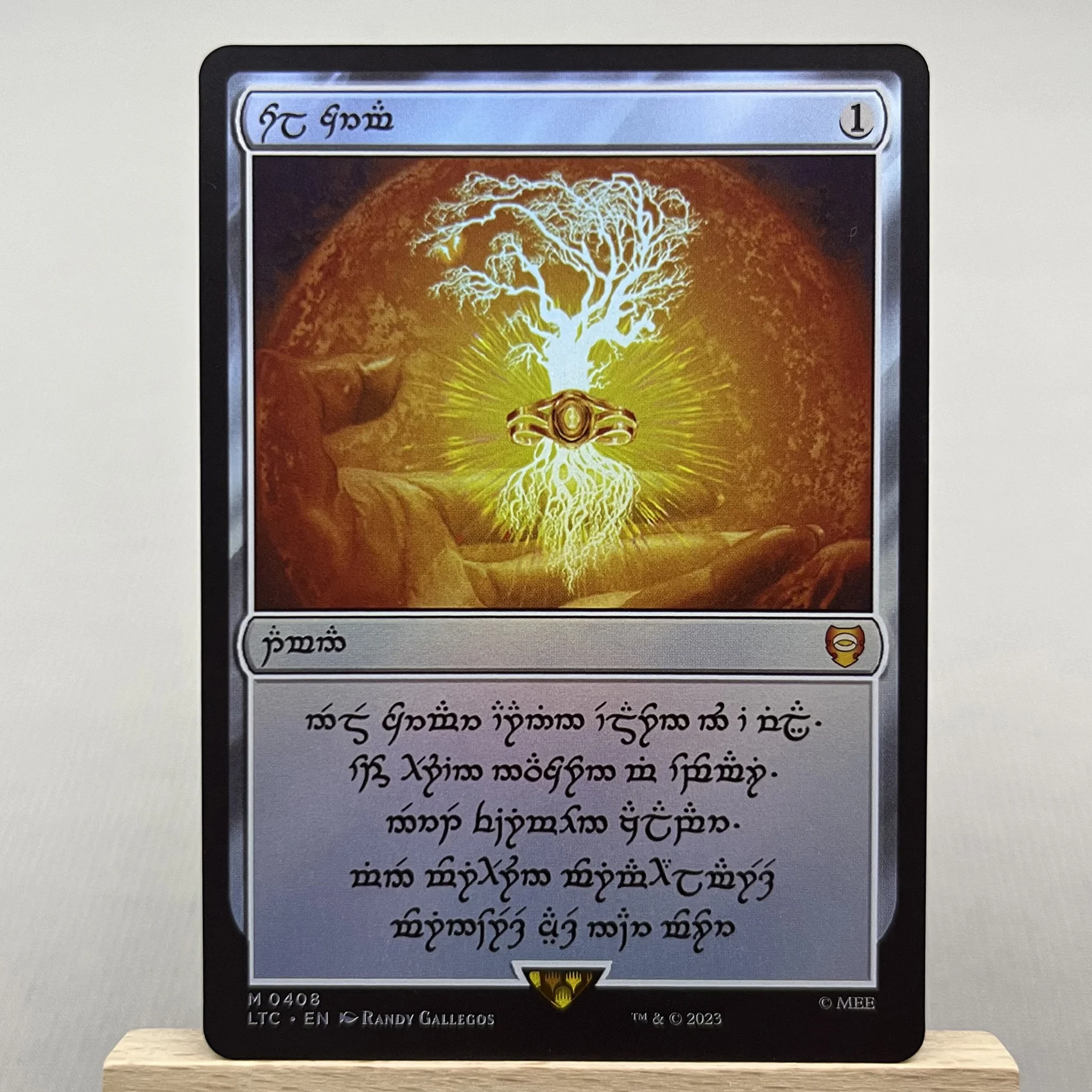 LTR LTC FOIL1-Ⅰ03 Tcg proxy magical cards The One Ring sol ring Sauron, the Dark Lord Orcish Bowmasters Mount Doom Gathering