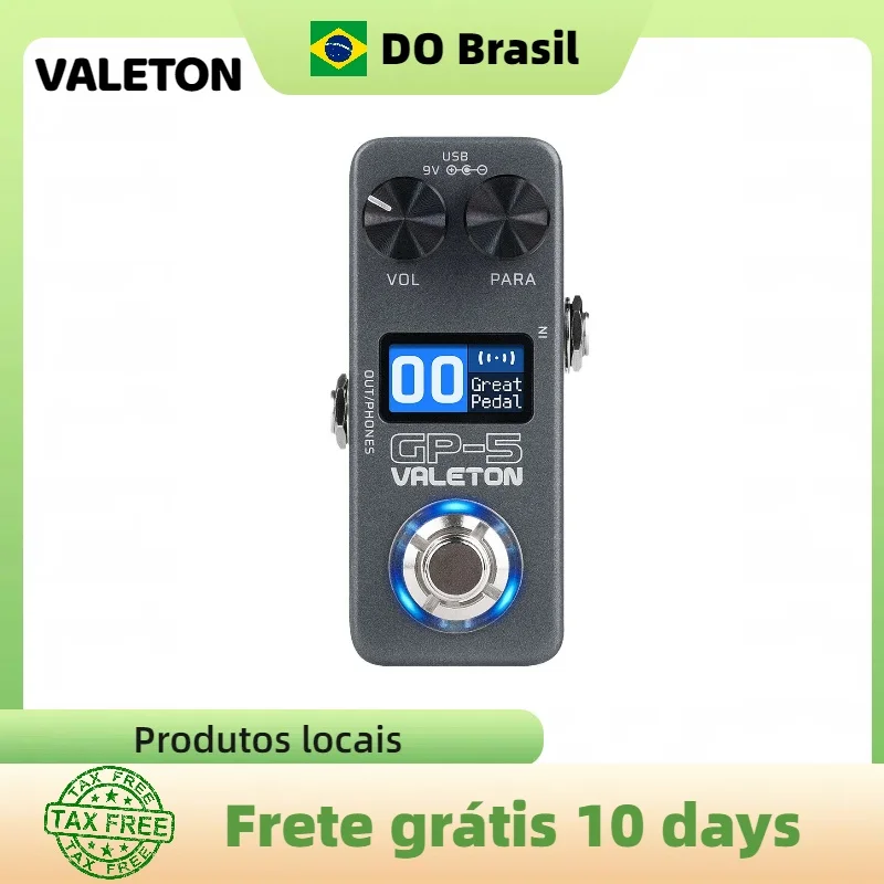 VALETON GP-5 em Brasil Processador multiefeitos super compacto NAM/IR Loader Pedal versão em inglês