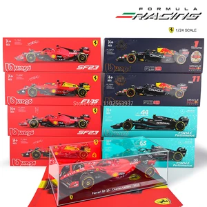 Bburago-Car Light Car, Ferrari SF23 16 # Leclerc 55 # Sainz, Formel 1 Simulation, Handwerkskollektion, F1 2023, 1:24 8 Hauptverkaufsautos Formel 1 - №6