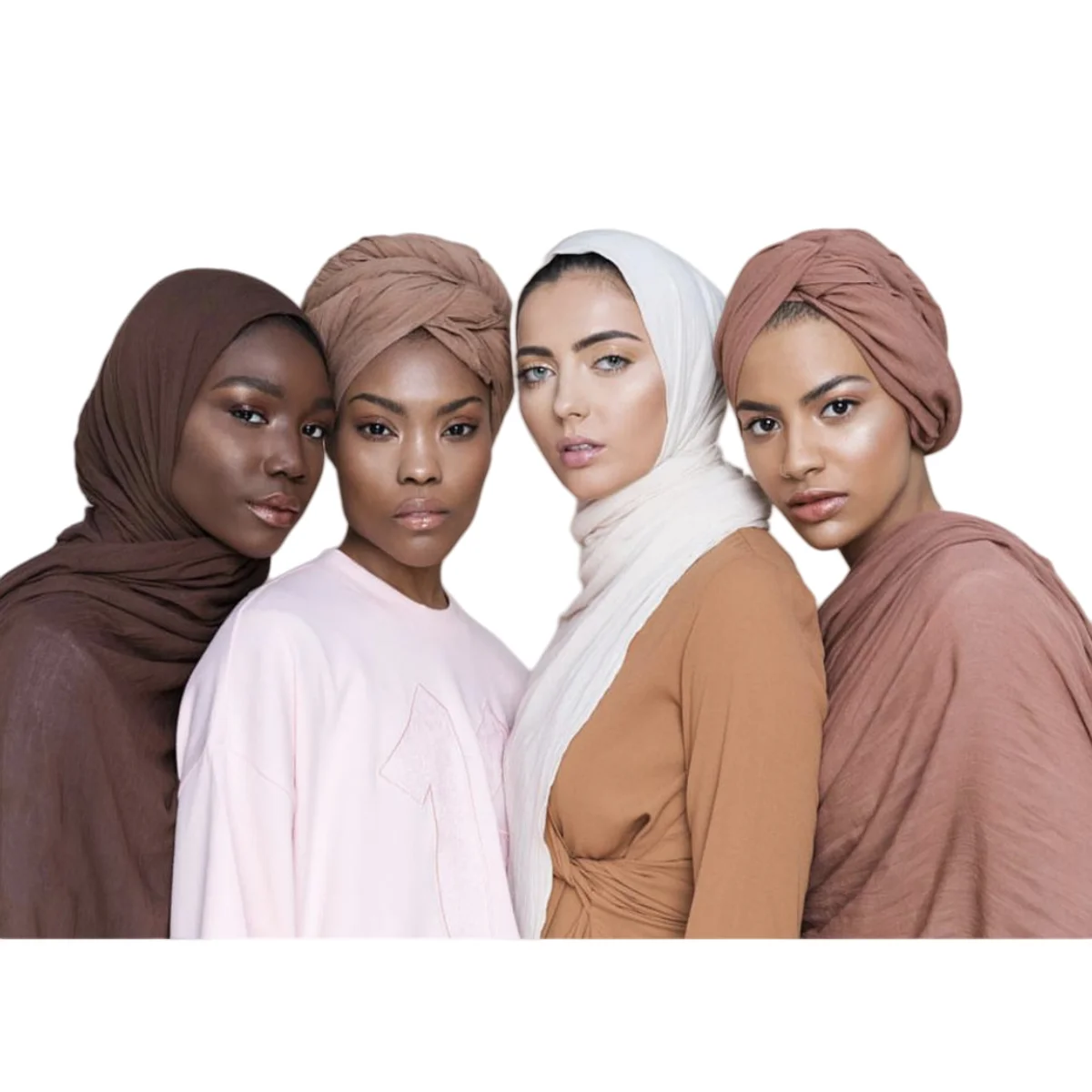 

Ramadan Plain Solid Cotton Hijab Scarf Women Multicolored Muslim Headscarf Wraps Shawls Femme Musulman Headband Islamic Turban