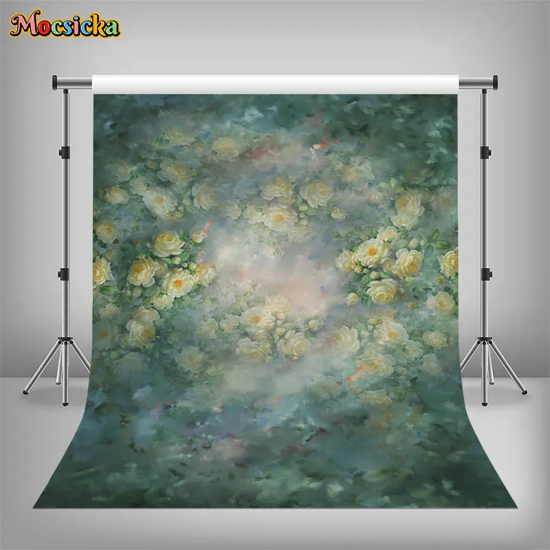 Abstract Dreamy Flowers Backdrops Maternity Artistic Photographer Studio Props Baby Portrait Newborn Photography Background