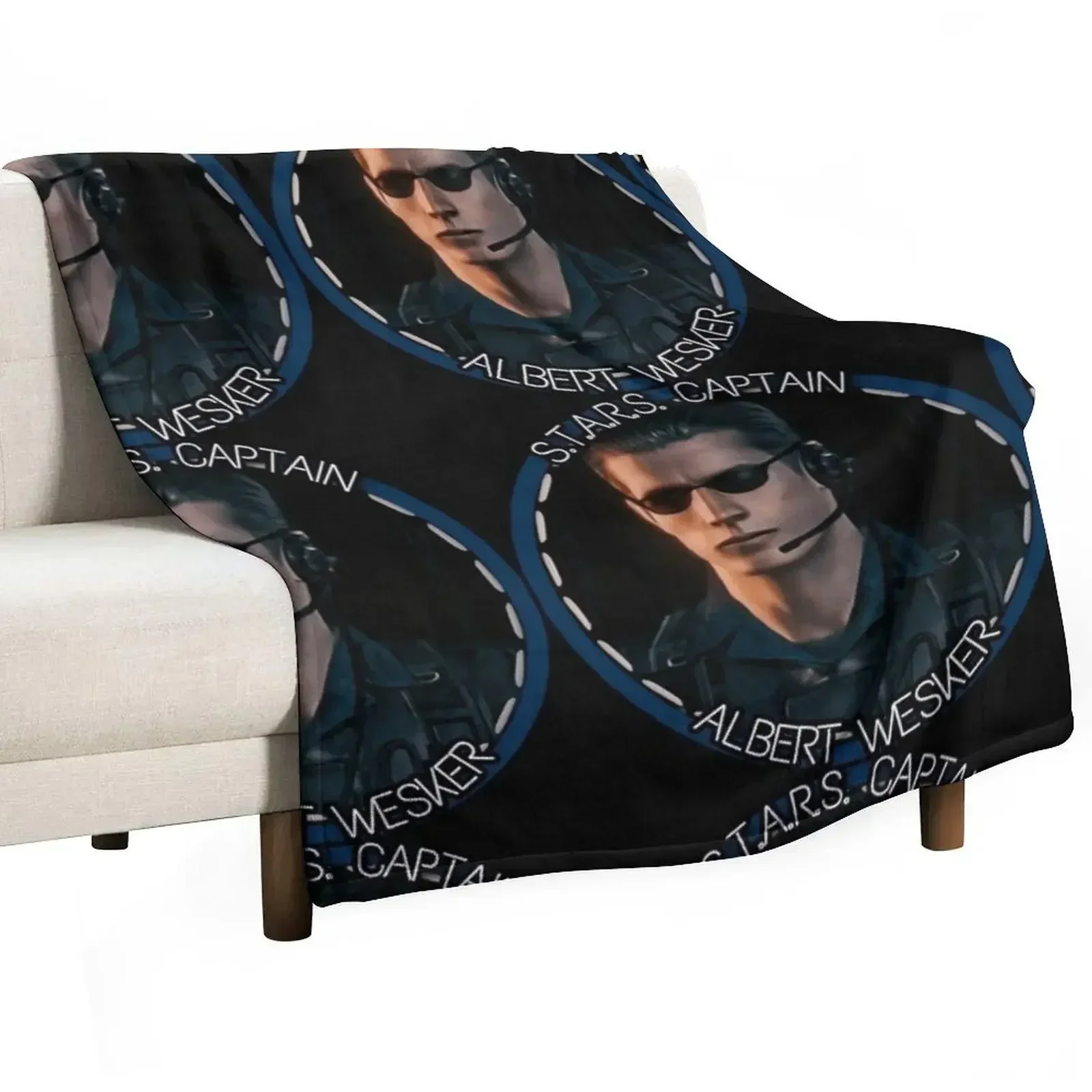 

Captain Wesker Throw Blanket funny gift Blankets For Bed Quilt Sofa Blankets